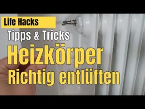 Heizkörper entlüften